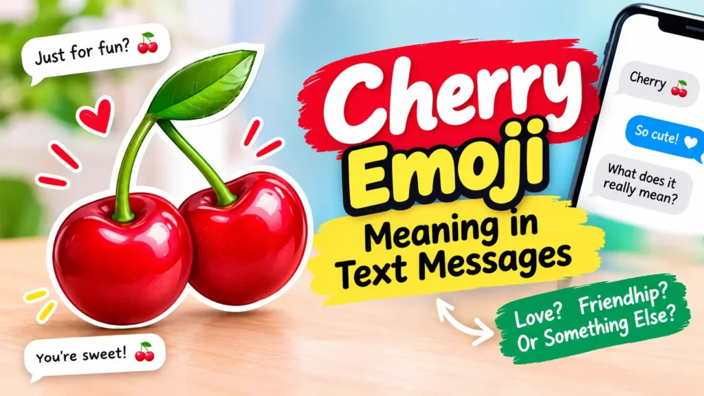 Cherry Emoji Meaning in Text Messages