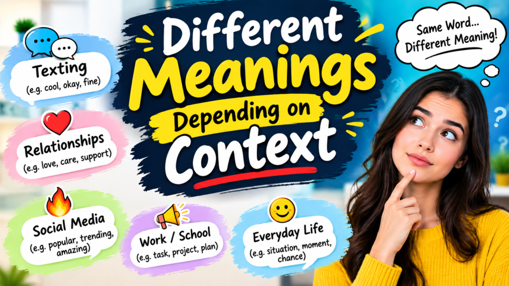 Different Meanings Depending on Context