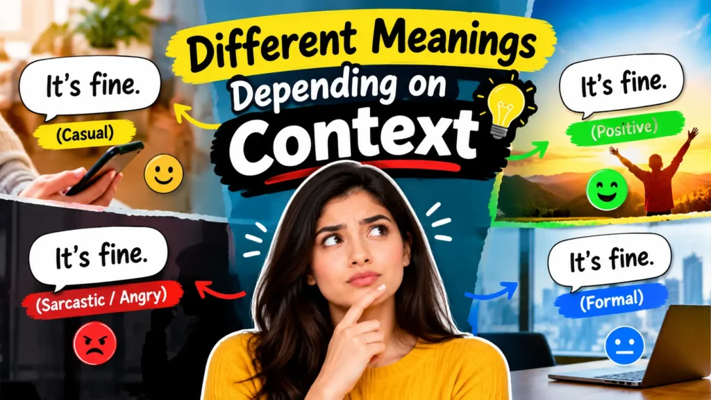 Different Meanings Depending on Context