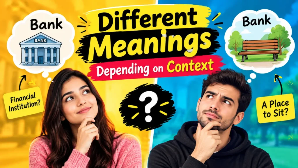 Different Meanings Depending on Context