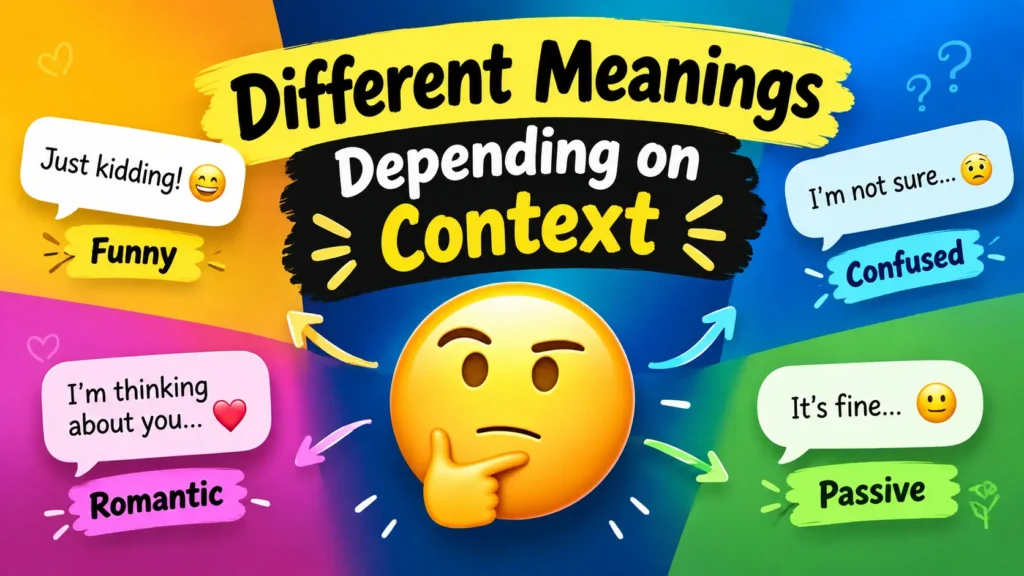 Different Meanings Depending on Context