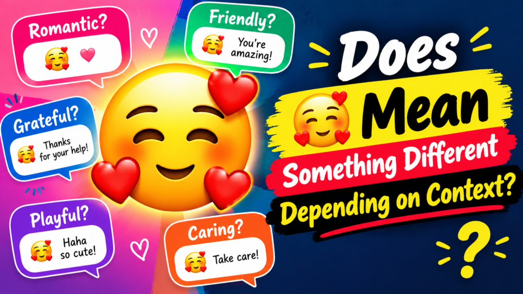 Does 🥰 Mean Something Different Depending on Context?