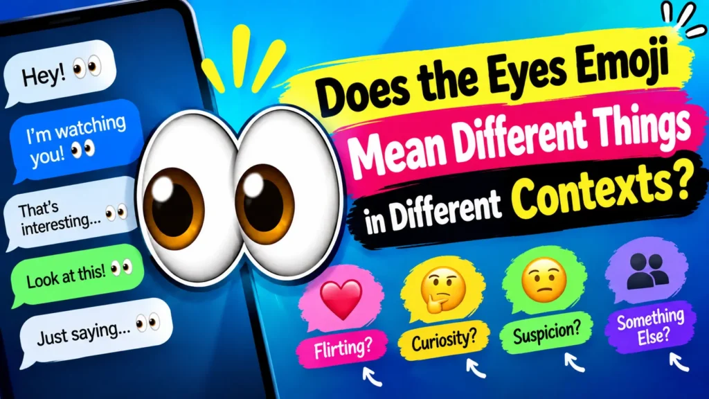Does the Eyes Emoji Mean Different Things in Different Contexts?