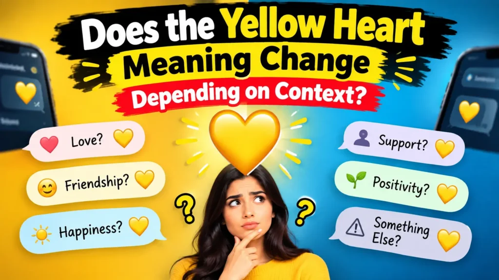 Does the Yellow Heart Meaning Change Depending on Context?