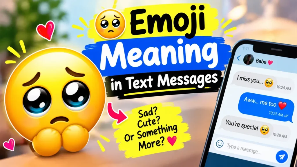 🥺 Emoji Meaning in Text Messages