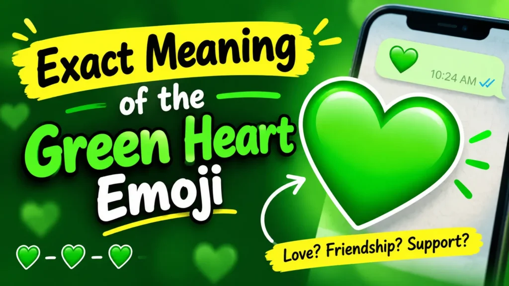 Exact Meaning of the Green Heart Emoji