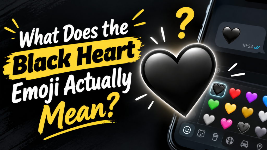 What Does the Black Heart Emoji Actually Mean?