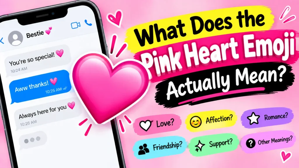What Does the Pink Heart Emoji Actually Mean?