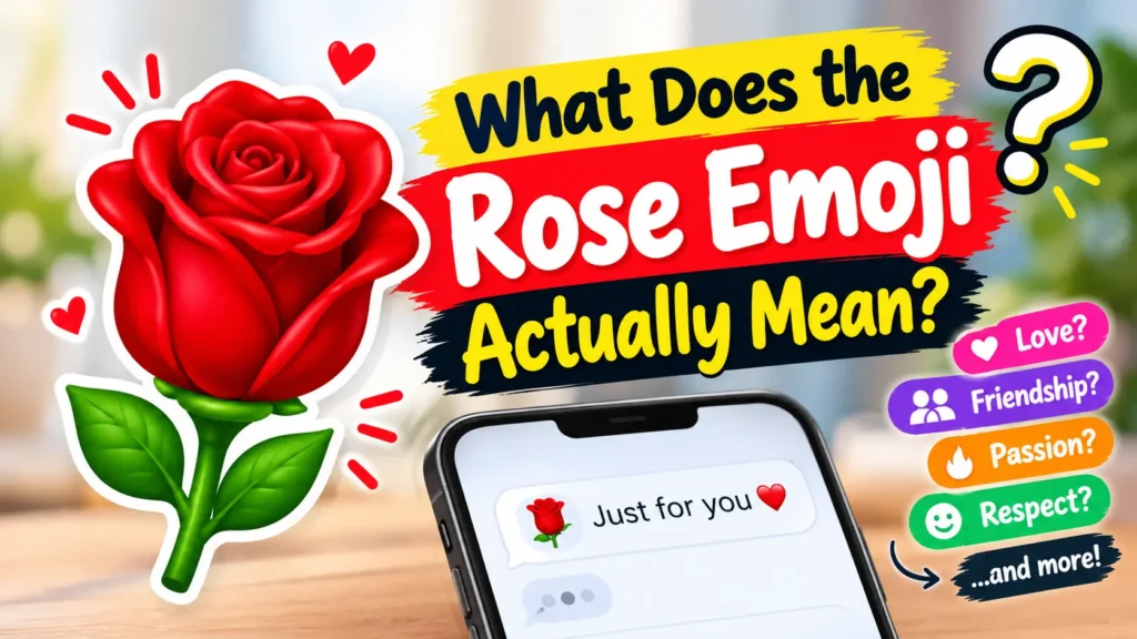 What Does the Rose Emoji Actually Mean?