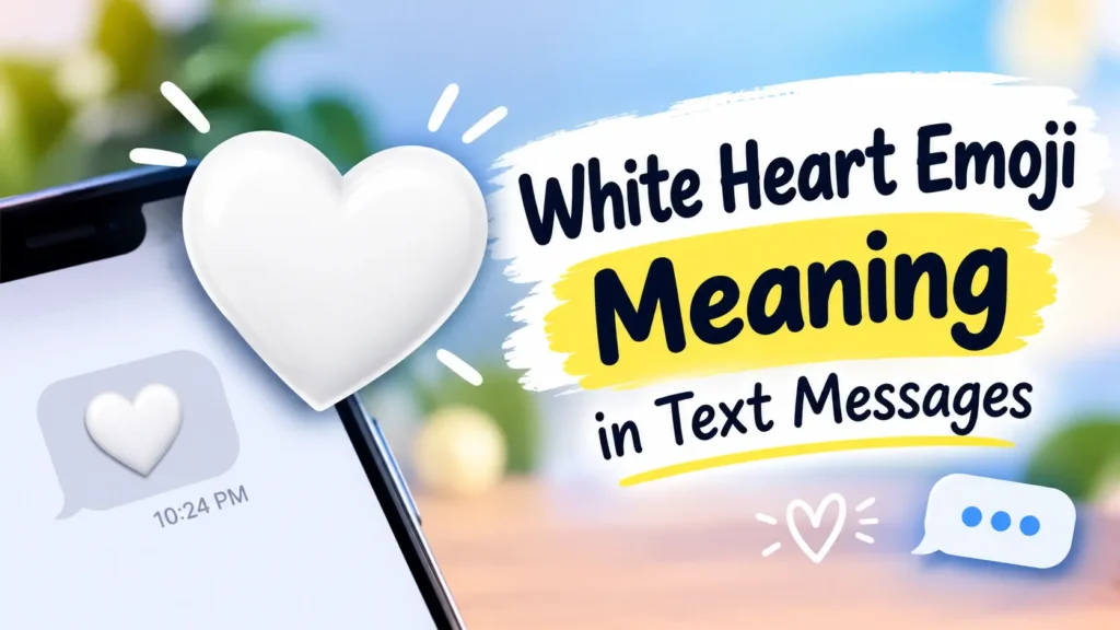 White Heart Emoji Meaning in Text Messages