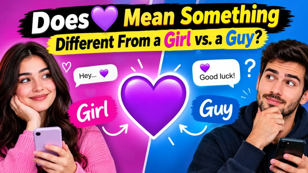 Does 💜 Mean Something Different From a Girl vs a Guy?