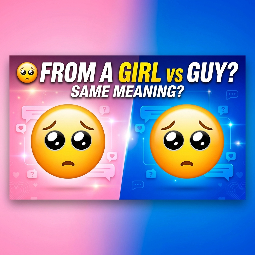 Does 🥺 Mean the Same Thing From a Girl and From a Guy?