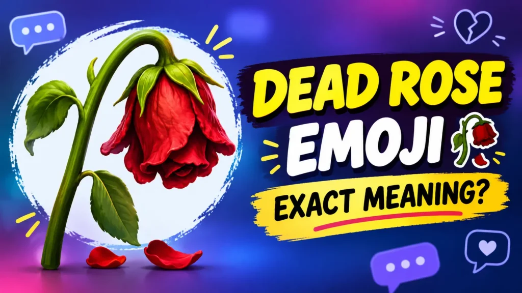 Exact Meaning of the Dead Rose Emoji