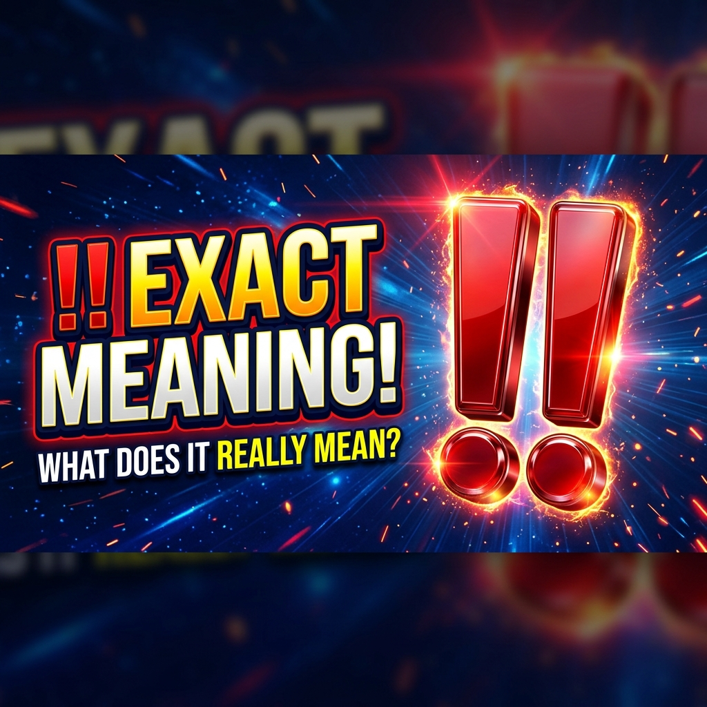 Exact Meaning of the Double Exclamation Mark Emoji