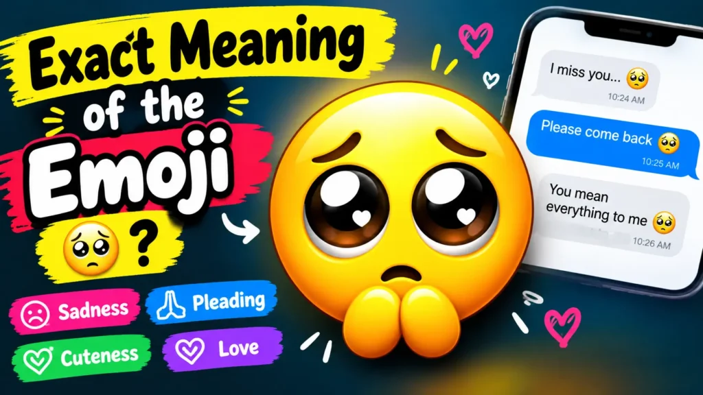 Exact Meaning of the 🥺 Emoji
