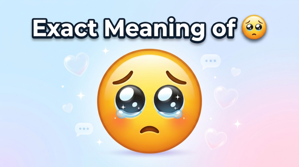 Exact Meaning of the 🥺 Emoji