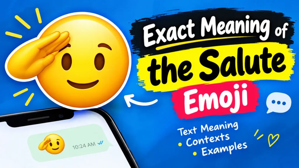 Exact Meaning of the Salute Emoji