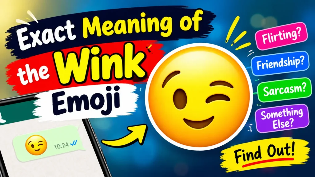 Exact Meaning of the Wink Emoji