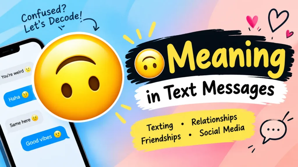 🙃 Meaning in Text Messages