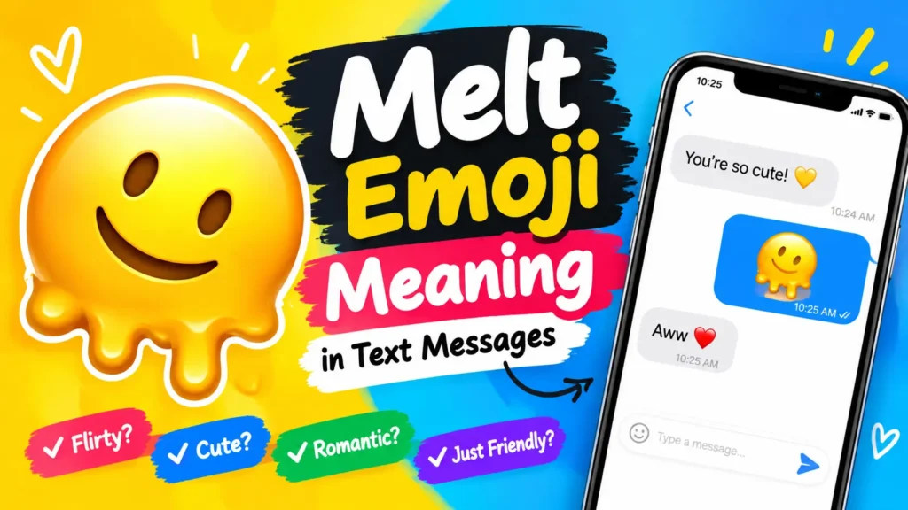 Melt Emoji Meaning in Text Messages