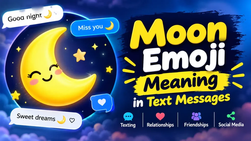 Moon Emoji Meaning in Text Messages