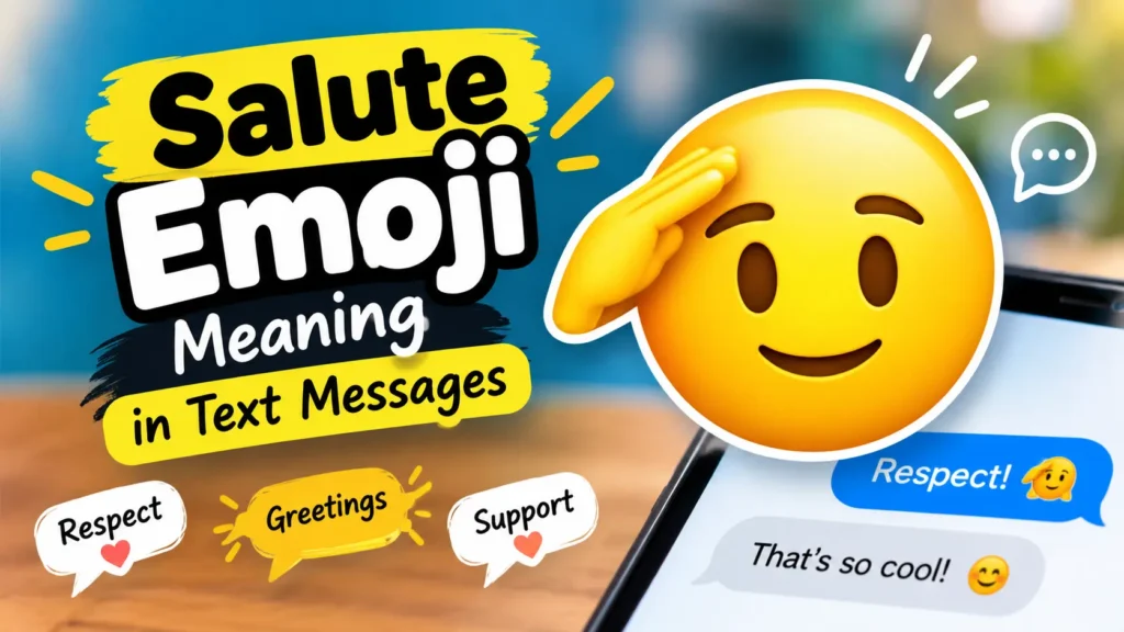Salute Emoji Meaning in Text Messages
