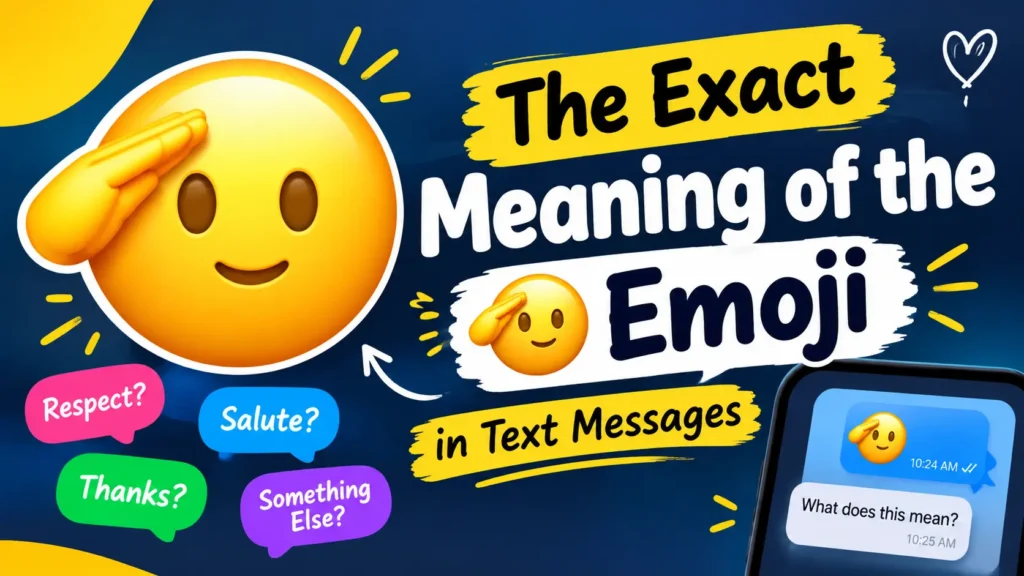 The Exact Meaning of the 🫡 Emoji