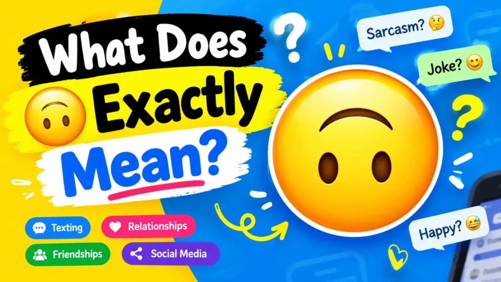 What Does 🙃 Exactly Mean?