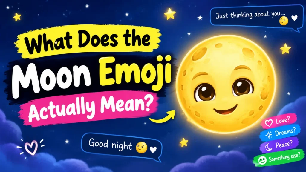 What Does the Moon Emoji Actually Mean?