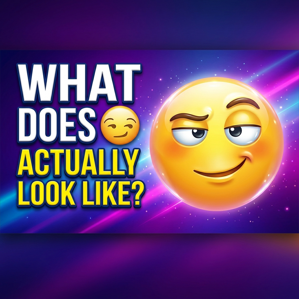 What Does the Smirk Emoji Actually Look Like