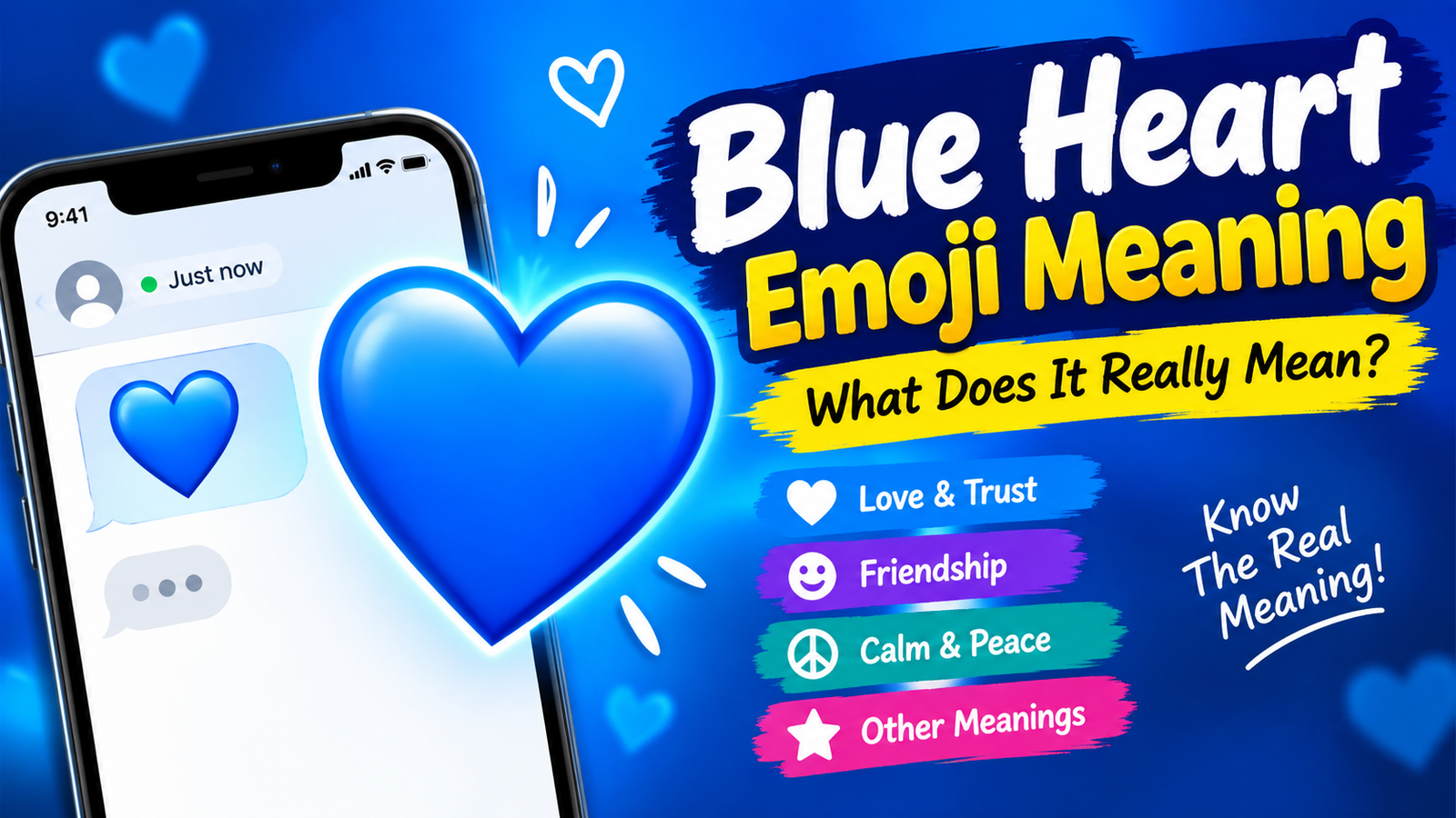 Blue Heart Emoji Meaning