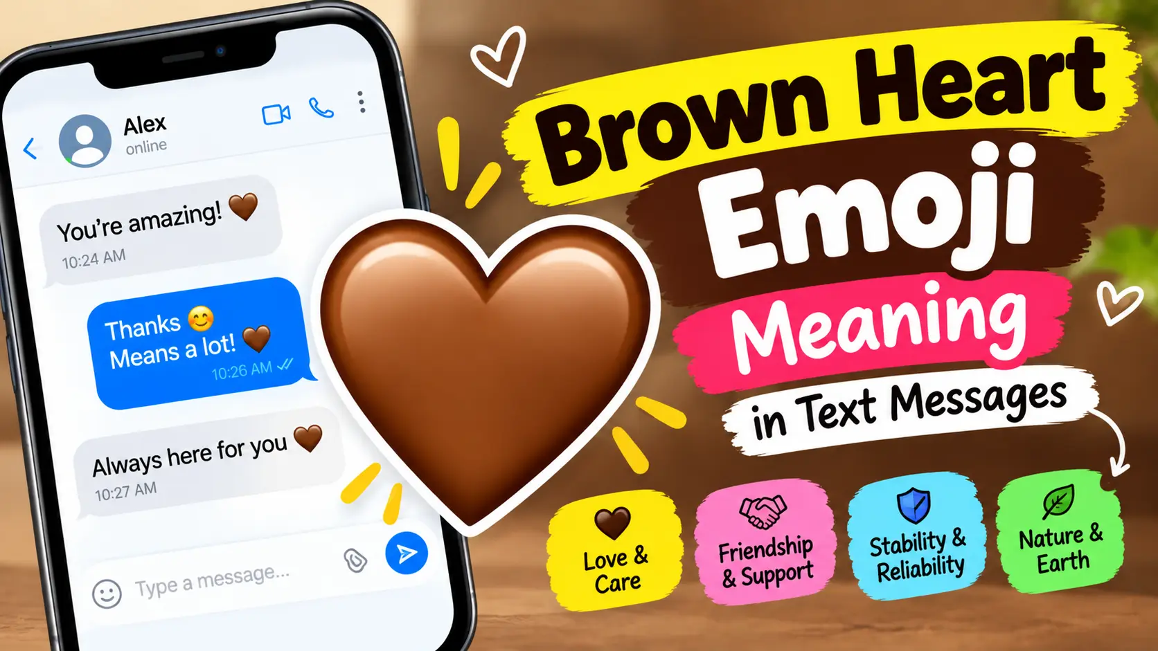 Brown Heart Emoji Meaning