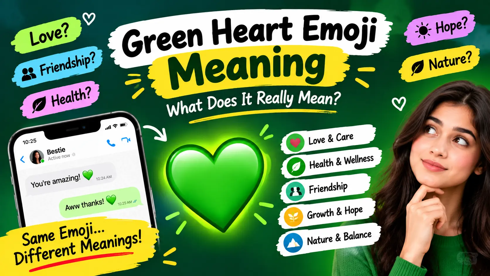 Green Heart Emoji Meaning