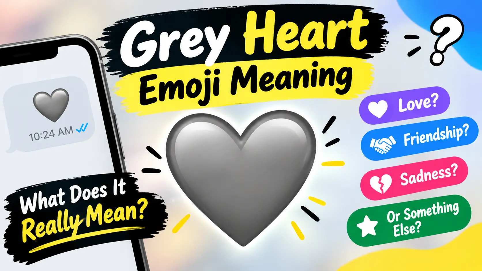 Grey Heart Emoji Meaning