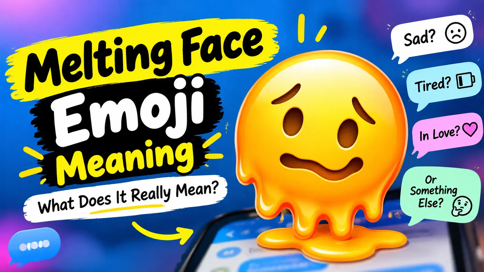 Melting Face Emoji Meaning