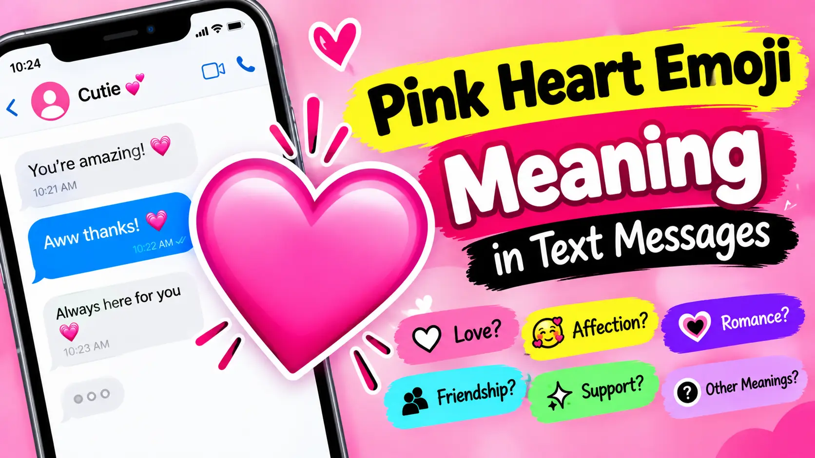 Pink Heart Emoji Meaning