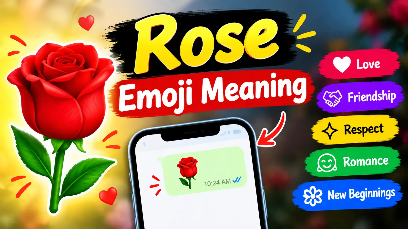 🌹 Rose Emoji Meaning