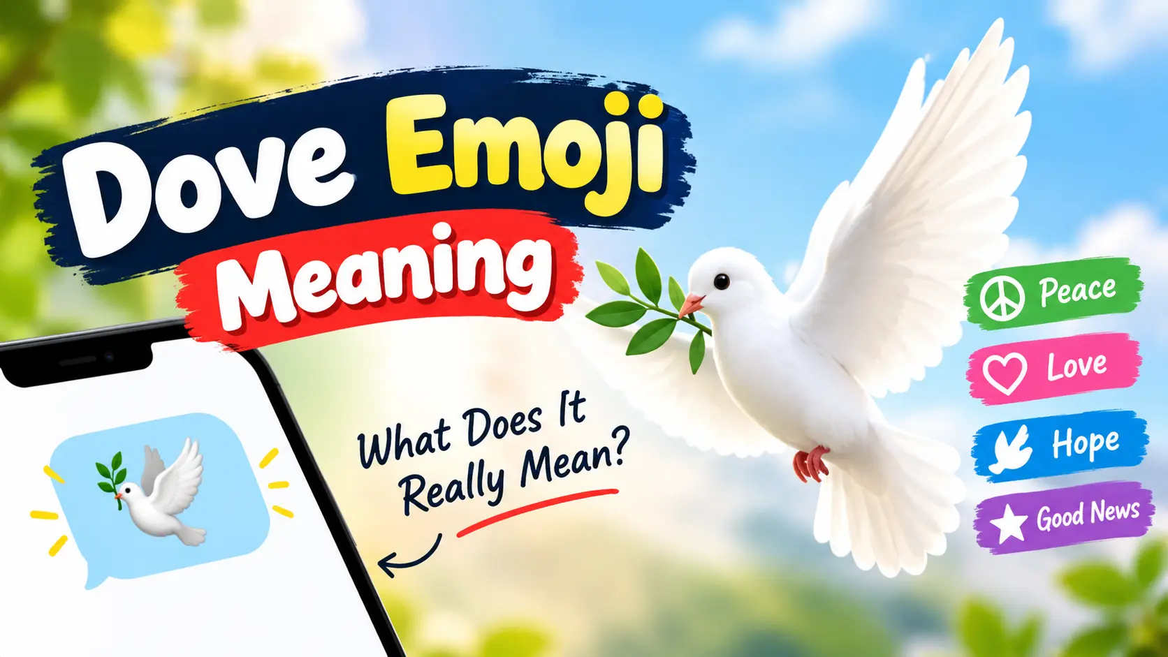 Dove Emoji Meaning (🕊️)