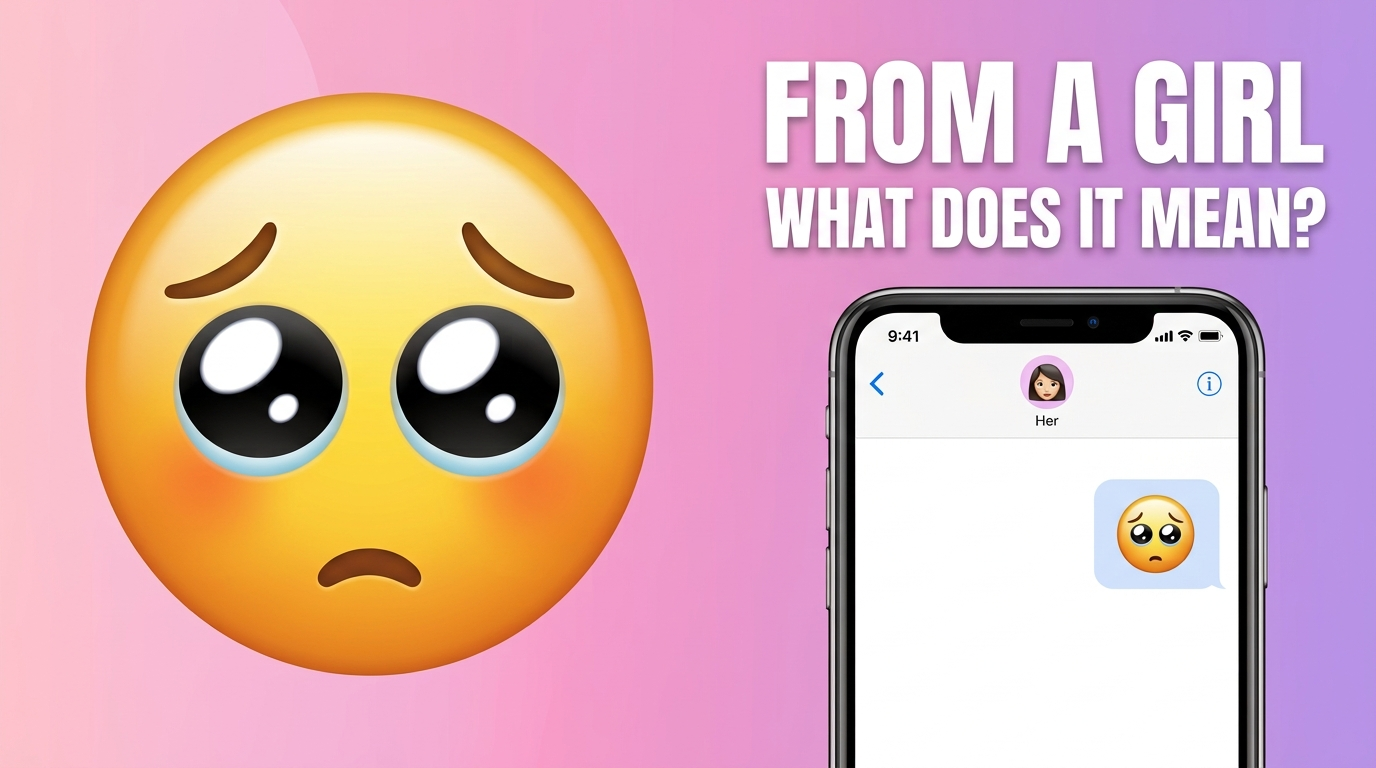 Meaning of This Emoji 🥺 From a Girl