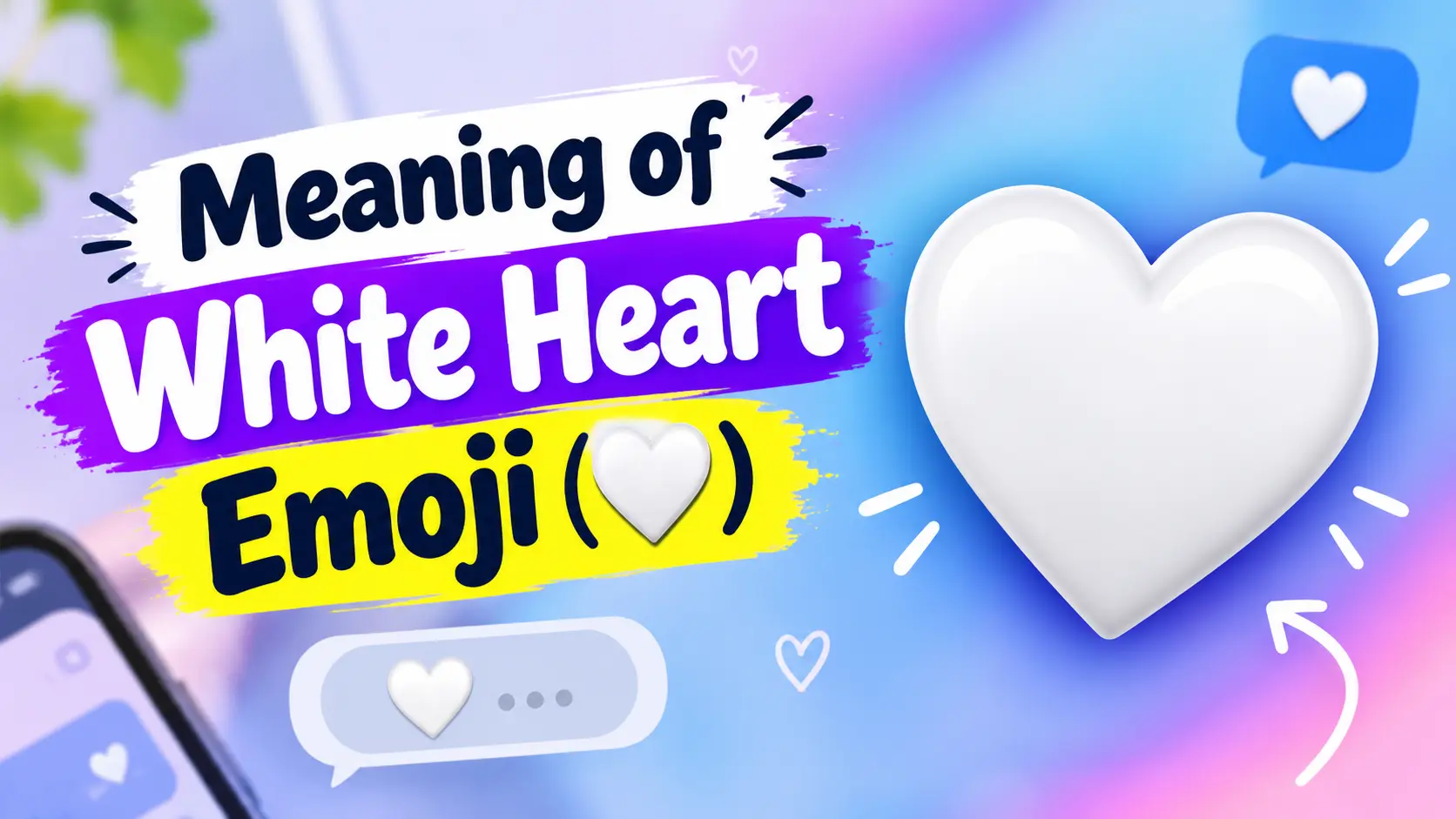 Meaning of White Heart Emoji (🤍