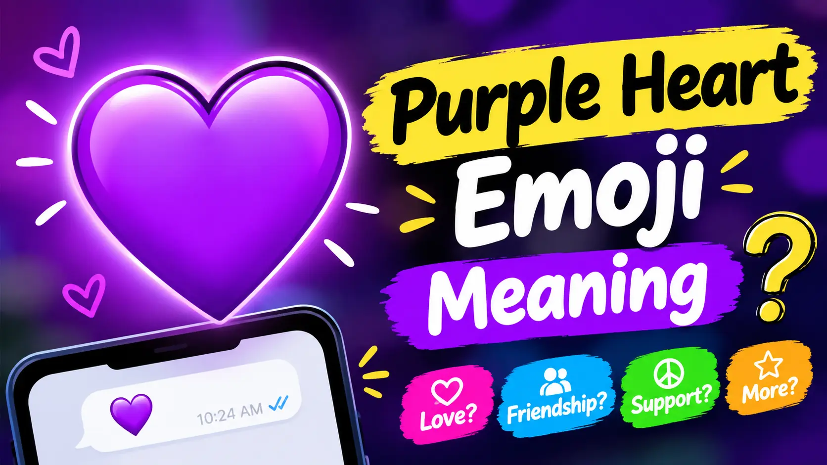 💜 Purple Heart Emoji Meaning