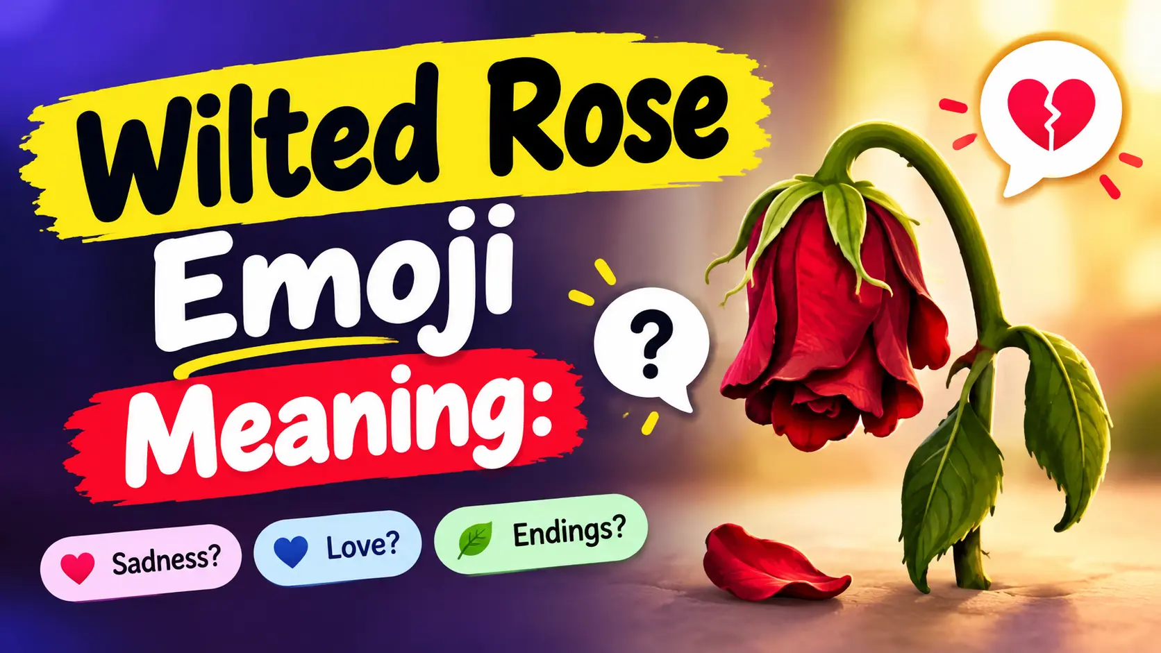 Wilted Rose Emoji Meaning